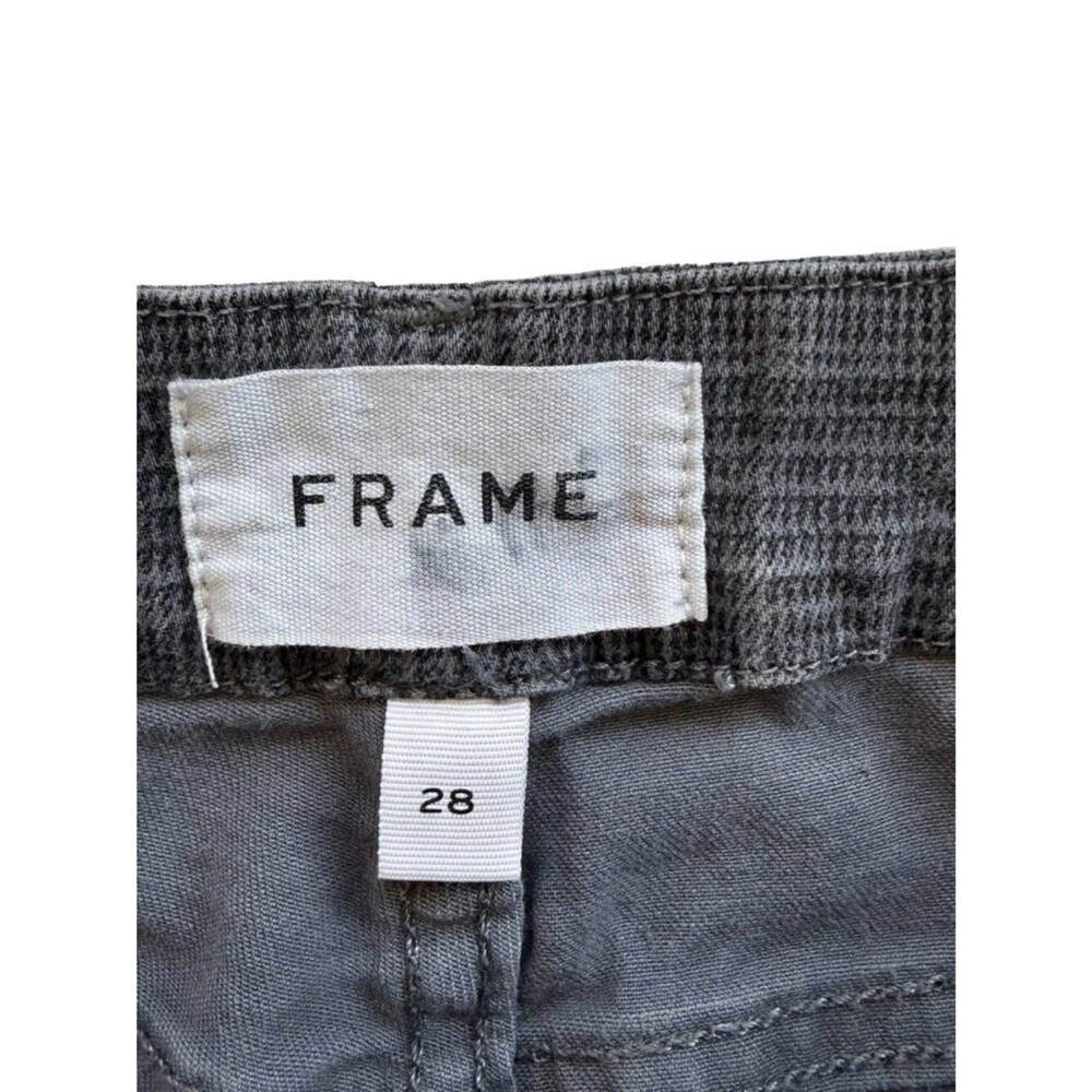 Frame Le Cropped Plaid Mini Bootcut Jeans - Picture 8 of 8